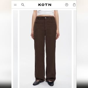 NWT Kotn Taba Corduroy Pants 31